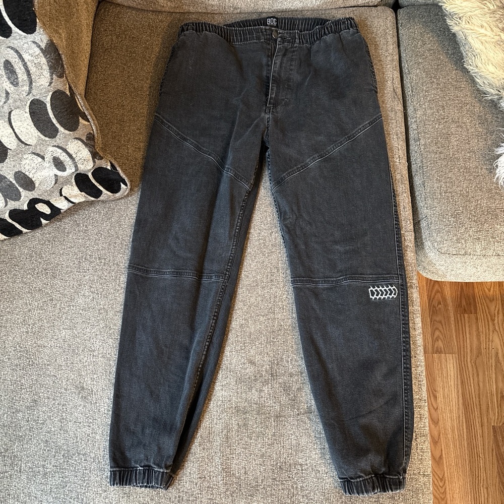 Black BDG Denim joggers size Large